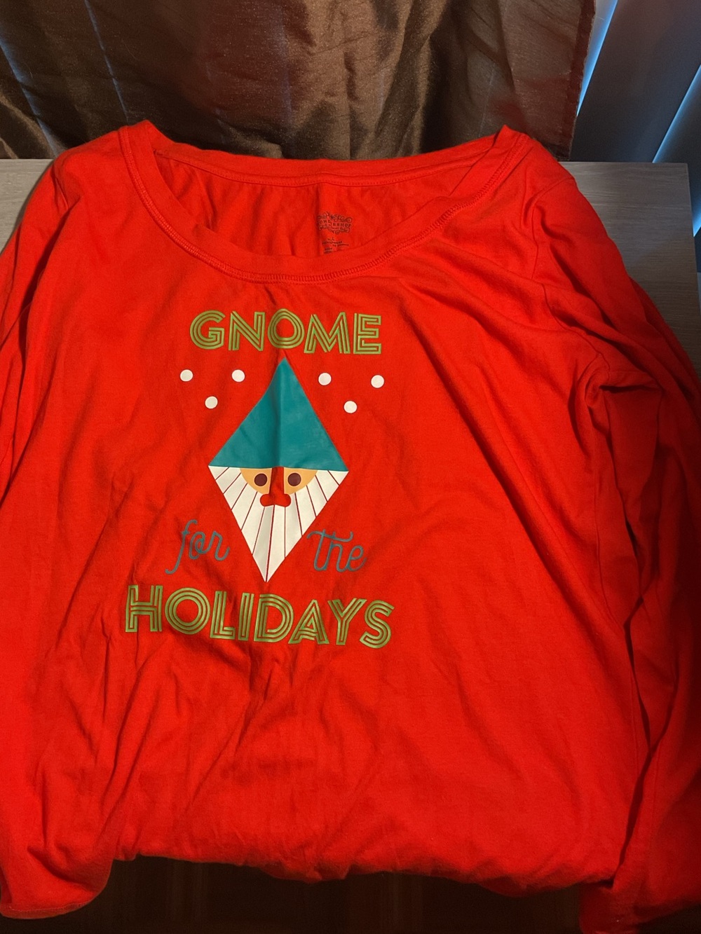 Target Red Holiday Gnome Graphic Long-Sleeve Shirt